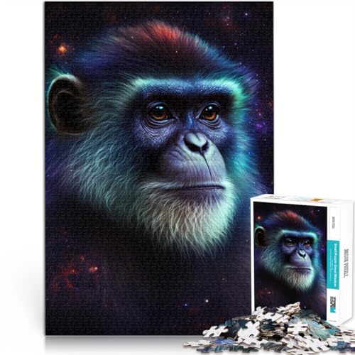 1000-teiliges Puzzle für Erwachsene Tier-Galaxie AFFE Spielzeug Denkspiel ganze Familie 26x38cm 1000-teiliges Puzzle für Erwachsene Tier-Galaxie AFFE Spielzeug Denkspiel ganze Familie 26x38cm von BBVNFLIR