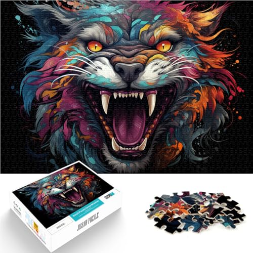 1000-teiliges Puzzle für Erwachsene Tier-Lernpuzzle ganze Familie für Teenager ab 14 Jahren 26x38cm von BBVNFLIR