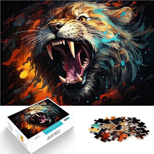 1000-teiliges Puzzle für Erwachsene Tier-Puzzle Spiele Spielzeug Geschenk Helfen Sie dem Gehirn süchtig machendes Spielzeug zu trainieren und Geduld zu fördern 26x38cm von BBVNFLIR