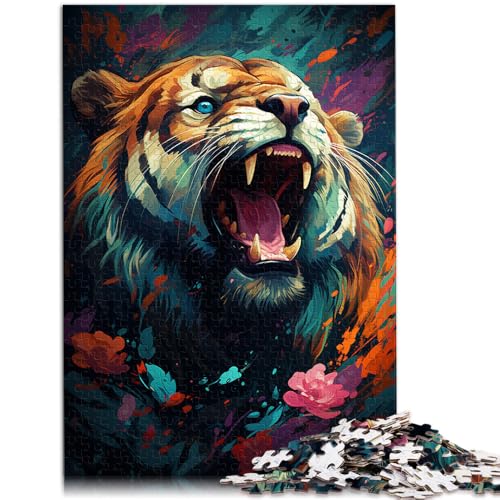 1000-teiliges Puzzle für Erwachsene Tier-Tiger-Puzzle Lernspiele ganze Familie für Teenager ab 14 Jahren 50x75cm 1000-teiliges Puzzle für Erwachsene Tier-Tiger-Puzzle Lernspiele ganze Familie für Teenager ab 14 Jahren 50x75cm von BBVNFLIR