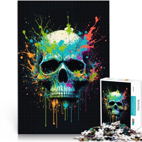 1000-teiliges Puzzle für Erwachsene Totenkopf Präzisionsschnitt Spaß bei Aktivitäten zu Hause Geburtstagsgeschenk Reisegeschenk 50x75cm 1000-teiliges Puzzle für Erwachsene Totenkopf Präzisionsschnitt Spaß bei Aktivitäten zu Hause Geburtstagsgeschenk Reisegeschenk 50x75cm von BBVNFLIR