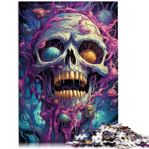 1000-teiliges Puzzle für Erwachsene Totenkopf malen anspruchsvolles Spielspielzeug das anspruchsvoll zu vervollständigen ist Aber Spaß Macht und humorvoll ist 26x38cm 1000-teiliges Puzzle für Erwachsene Totenkopf malen anspruchsvolles Spielspielzeug das anspruchsvoll zu vervollständigen ist Aber Spaß Macht und humorvoll ist 26x38cm von BBVNFLIR