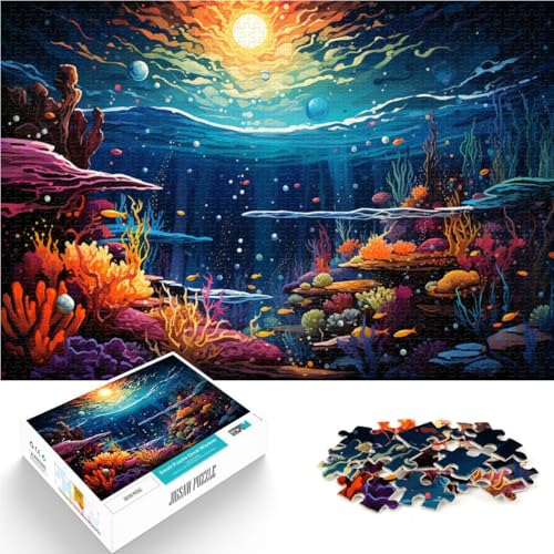 1000-teiliges Puzzle für Erwachsene Unterwasserleben Spielzeug intellektuelles Spiel Wanddekoration einzigartige Geburtstags 50x75cm von BBVNFLIR