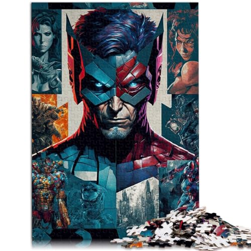 1000-teiliges Puzzle für Erwachsene Vintage-Superhelden-Poster Lernpuzzle Analyse und Logik 26x38cm 1000-teiliges Puzzle für Erwachsene Vintage-Superhelden-Poster Lernpuzzle Analyse und Logik 26x38cm von BBVNFLIR