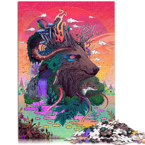 1000-teiliges Puzzle für Erwachsene Waldhüter Lernpuzzle EIN Kunstwerk für Jugendliche ab 14 Jahren 50x75cm von BBVNFLIR