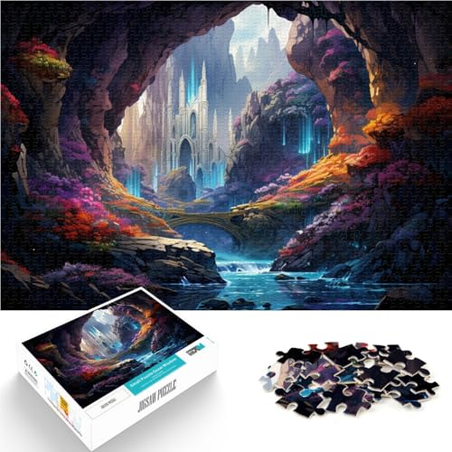 1000-teiliges Puzzle für Erwachsene Weltlandschaft Quizspiel Helfen Sie dem Gehirn süchtig machendes Spielzeug zu trainieren und Geduld zu fördern 26x38cm von BBVNFLIR