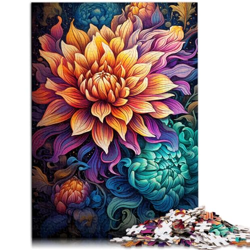 1000-teiliges Puzzle für Erwachsene Weltraumblumen Lernspiel Herausforderung Spielzeug Wanddekoration einzigartige Geburtstags 26x38cm von BBVNFLIR