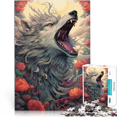1000-teiliges Puzzle für Erwachsene Wolf und Vogel Lernspiel Herausforderung Spielzeug Kunstwerk Geschenk für Teenager ab 14 Jahren 50x75cm 1000-teiliges Puzzle für Erwachsene Wolf und Vogel Lernspiel Herausforderung Spielzeug Kunstwerk Geschenk für Teenager ab 14 Jahren 50x75cm von BBVNFLIR