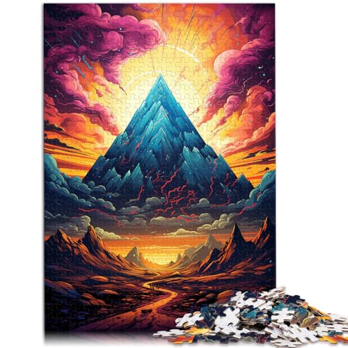 1000-teiliges Puzzle für Erwachsene Wüstenpyramiden Denkspiel jedes Teil ist einzigartig – anspruchsvolles Familienspiel für Teenager ab 14 Jahren 26x38cm von BBVNFLIR