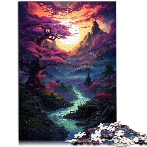 1000-teiliges Puzzle für Erwachsene Wunderschöne japanische Landschaft Lustige Spiele für Erwachsene ganze Familie 50x75cm von BBVNFLIR