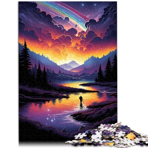 1000-teiliges Puzzle für Erwachsene Yellowstone-Nationalpark USA Dekomprimierendes intellektuelles Lernspielzeug für Teenager ab 14 Jahren 26x38cm von BBVNFLIR