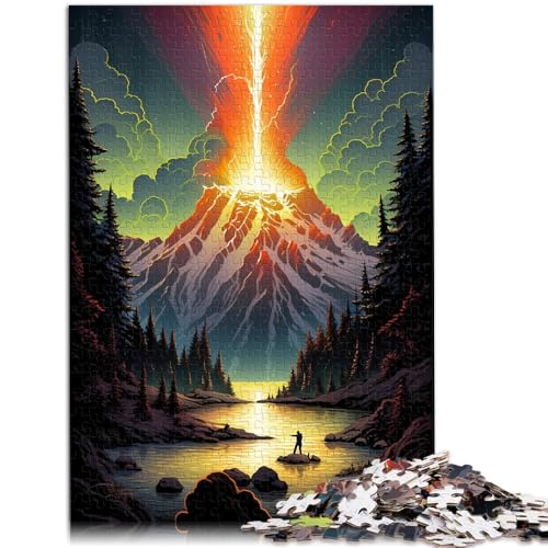 1000-teiliges Puzzle für Erwachsene Yellowstone-Nationalpark USA Lernspiele Heimdekoration Puzzle für Teenager ab 14 Jahren 50x75cm von BBVNFLIR