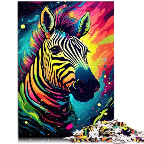 1000-teiliges Puzzle für Erwachsene Zebra anspruchsvolles Spiel Geschenke Lernspiel zum Geburtstag Weihnachten für Teenager ab 14 Jahren 26x38cm von BBVNFLIR