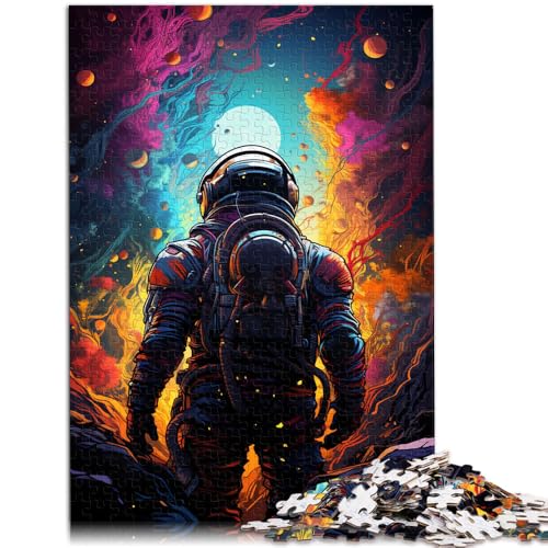 1000-teiliges Puzzle für Erwachsene Zeichnung eines Astronauten Familienunterhaltungsspielzeug Geburtstagsgeschenke für Teenager ab 14 Jahren 50x75cm von BBVNFLIR