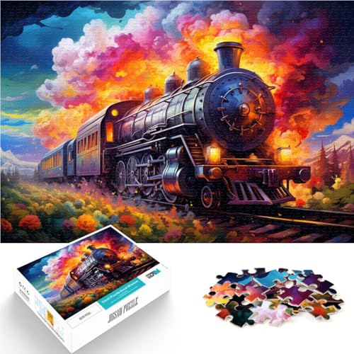 1000-teiliges Puzzle für Erwachsene Zug Denksport-Puzzle Lernspiel für Geburtstag Weihnachten für Teenager ab 14 Jahren 50x75cm 1000-teiliges Puzzle für Erwachsene Zug Denksport-Puzzle Lernspiel für Geburtstag Weihnachten für Teenager ab 14 Jahren 50x75cm von BBVNFLIR
