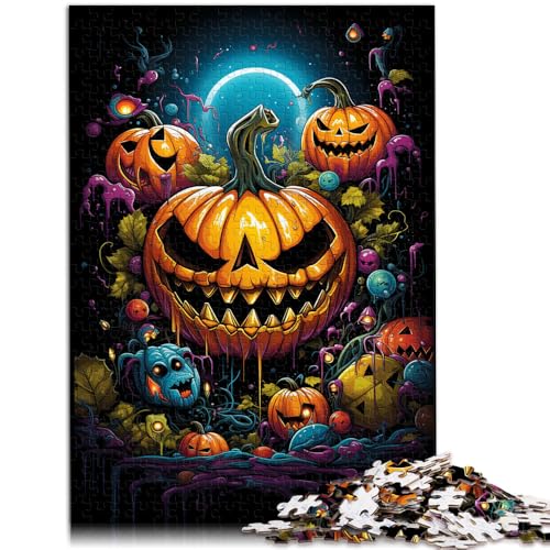 1000-teiliges Puzzle für Erwachsene böses Kürbisgemälde Quizspiel zum Stressabbau schwierige Herausforderung für Teenager ab 14 Jahren 26x38cm 1000-teiliges Puzzle für Erwachsene böses Kürbisgemälde Quizspiel zum Stressabbau schwierige Herausforderung für Teenager ab 14 Jahren 26x38cm von BBVNFLIR