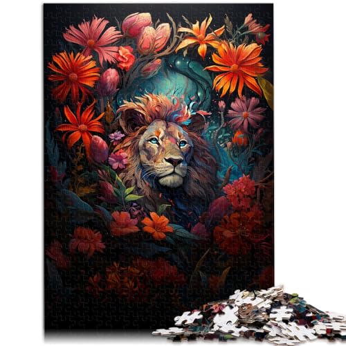 1000-teiliges Puzzle für Erwachsene bunter Löwe Quizspiel anspruchsvoll Aber unterhaltsam und humorvoll für Teenager ab 14 Jahren 50x75cm von BBVNFLIR