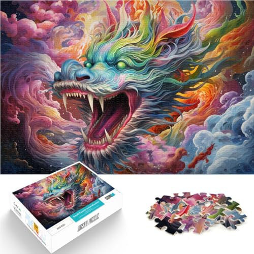 1000-teiliges Puzzle für Erwachsene buntes Drachen-Puzzle Lernspiele Lernspiel für Geburtstag Weihnachten für Teenager ab 14 Jahren 50x75cm 1000-teiliges Puzzle für Erwachsene buntes Drachen-Puzzle Lernspiele Lernspiel für Geburtstag Weihnachten für Teenager ab 14 Jahren 50x75cm von BBVNFLIR