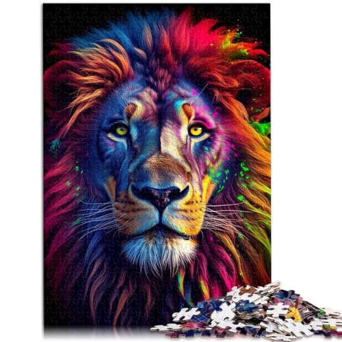 1000-teiliges Puzzle für Erwachsene buntes Löwen-Tierspiel Spielzeug für die Familie Geschenk Lernspiel zum Geburtstag Weihnachten 26x38cm 1000-teiliges Puzzle für Erwachsene buntes Löwen-Tierspiel Spielzeug für die Familie Geschenk Lernspiel zum Geburtstag Weihnachten 26x38cm von BBVNFLIR