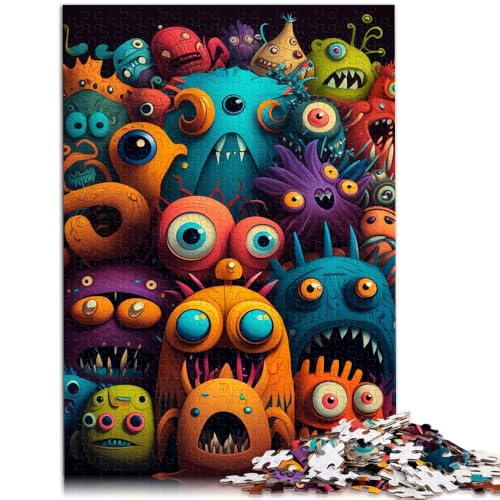 1000-teiliges Puzzle für Erwachsene buntes Monster Spielzeug Denkspiel Stressabbau schwierige Herausforderung für Teenager ab 14 Jahren 26x38cm 1000-teiliges Puzzle für Erwachsene buntes Monster Spielzeug Denkspiel Stressabbau schwierige Herausforderung für Teenager ab 14 Jahren 26x38cm von BBVNFLIR