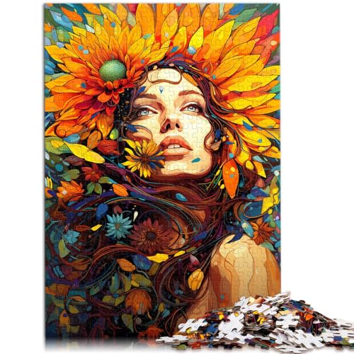 1000-teiliges Puzzle für Erwachsene buntes Sonnenblumenmädchen Familienunterhaltungsspielzeug Stressabbau für Teenager ab 14 Jahren 50x75cm 1000-teiliges Puzzle für Erwachsene buntes Sonnenblumenmädchen Familienunterhaltungsspielzeug Stressabbau für Teenager ab 14 Jahren 50x75cm von BBVNFLIR