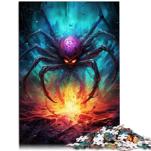 1000-teiliges Puzzle für Erwachsene buntes Spinnen-Puzzle Lernspiel für Geburtstag Weihnachten 50x75cm von BBVNFLIR