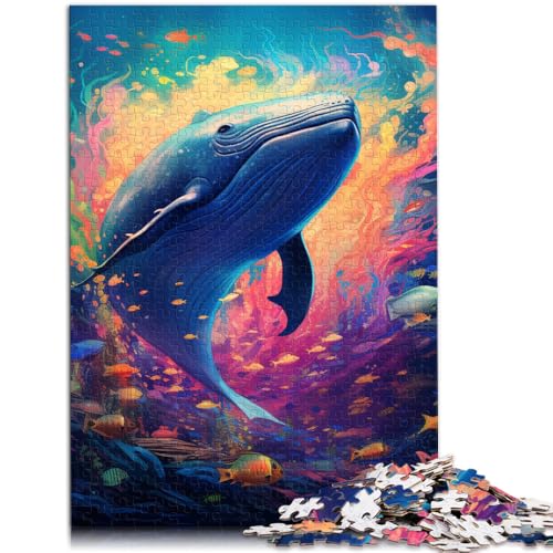 1000-teiliges Puzzle für Erwachsene buntes Wal-Spielzeug Denkspiel Stressabbau Urlaub zu Hause Zeitvertreib für Teenager ab 14 Jahren 50x75cm von BBVNFLIR