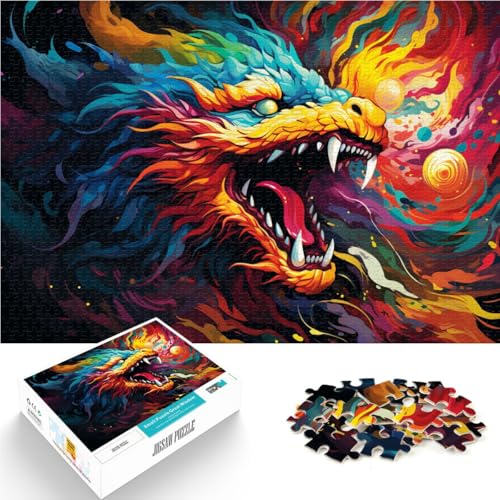 1000-teiliges Puzzle für Erwachsene chinesischer Drache lustige Spiele Lernspiel für Geburtstag Weihnachten für Teenager ab 14 Jahren 26x38cm 1000-teiliges Puzzle für Erwachsene chinesischer Drache lustige Spiele Lernspiel für Geburtstag Weihnachten für Teenager ab 14 Jahren 26x38cm von BBVNFLIR