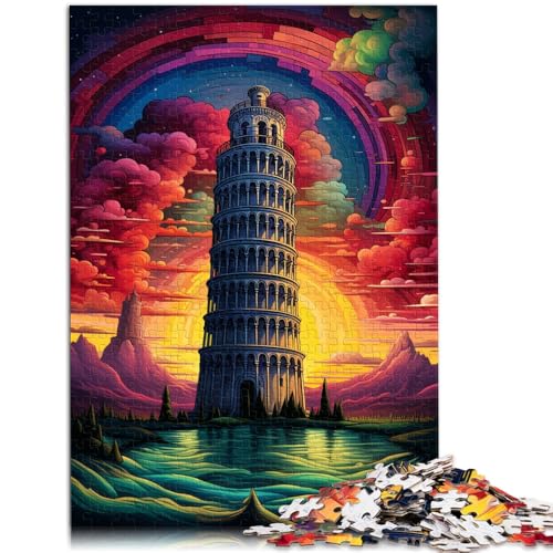1000-teiliges Puzzle für Erwachsene der Schiefe Turm von Pisa Italien Spielzeug Lernspiele Stressabbau EIN Kunstwerk für Teenager ab 14 Jahren 50x75cm 1000-teiliges Puzzle für Erwachsene der Schiefe Turm von Pisa Italien Spielzeug Lernspiele Stressabbau EIN Kunstwerk für Teenager ab 14 Jahren 50x75cm von BBVNFLIR
