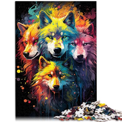 1000-teiliges Puzzle für Erwachsene der Seelenwolf pädagogisches Familienpuzzle tolles Teenager ab 14 Jahren 26x38cm von BBVNFLIR