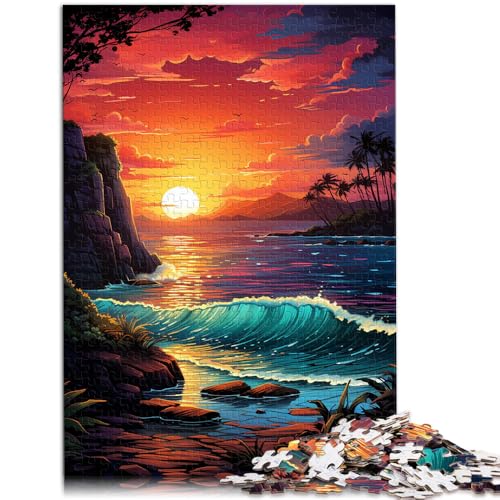 1000-teiliges Puzzle für Erwachsene fantastischer Sonnenuntergang am Strand lustige Spiele Wanddekoration einzigartige Geburtstags 26x38cm 1000-teiliges Puzzle für Erwachsene fantastischer Sonnenuntergang am Strand lustige Spiele Wanddekoration einzigartige Geburtstags 26x38cm von BBVNFLIR