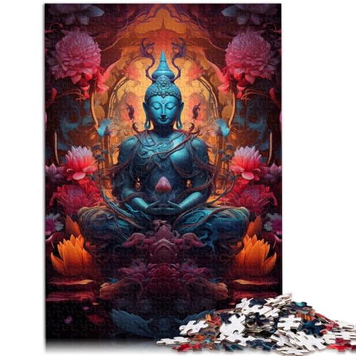 1000-teiliges Puzzle für Erwachsene farbenfrohe Buddha-Statue zum Entspannen geistiges Lernspielzeug Stressabbau 26x38cm 1000-teiliges Puzzle für Erwachsene farbenfrohe Buddha-Statue zum Entspannen geistiges Lernspielzeug Stressabbau 26x38cm von BBVNFLIR