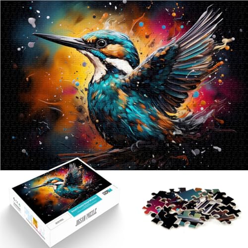 1000-teiliges Puzzle für Erwachsene farbenfrohe Specht-Spiele für die ganze Familie Wanddekoration einzigartige Geburtstags 50x75cm von BBVNFLIR