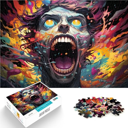 1000-teiliges Puzzle für Erwachsene farbenfrohe bionische Kunst Quizspiel Stressabbau Urlaub zu Hause Zeitvertreib für Teenager ab 14 Jahren 26x38cm von BBVNFLIR