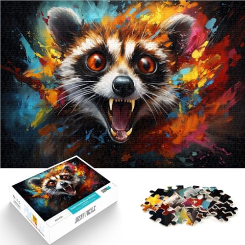 1000-teiliges Puzzle für Erwachsene farbenfrohes Fantasie-Lemur-Kunstspielzeug Denkspiel EIN Kunstwerk für Teenager ab 14 Jahren 26x38cm 1000-teiliges Puzzle für Erwachsene farbenfrohes Fantasie-Lemur-Kunstspielzeug Denkspiel EIN Kunstwerk für Teenager ab 14 Jahren 26x38cm von BBVNFLIR