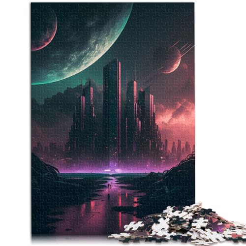 1000-teiliges Puzzle für Erwachsene futuristisches Städtebau-Lernspiel herausforderndes Spielzeug zum Stressabbau geeignet für Jugendliche ab 14 Jahren 26x38cm 1000-teiliges Puzzle für Erwachsene futuristisches Städtebau-Lernspiel herausforderndes Spielzeug zum Stressabbau geeignet für Jugendliche ab 14 Jahren 26x38cm von BBVNFLIR