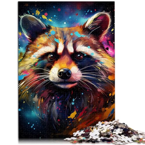 1000-teiliges Puzzle für Erwachsene galaktische Waschbären Lernspiel für Geburtstag Weihnachten 26x38cm von BBVNFLIR