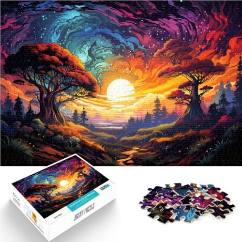 1000-teiliges Puzzle für Erwachsene geheimnisvolle Landschaften als Puzzle-Geschenk Lernspiel zum Geburtstag Weihnachten 50x75cm von BBVNFLIR