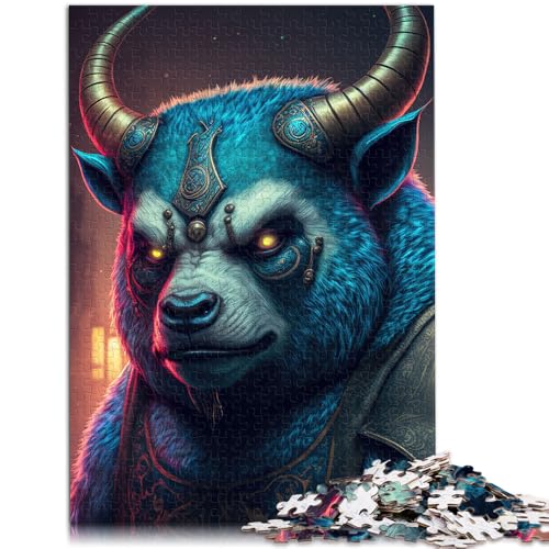 1000-teiliges Puzzle für Erwachsene gepanzerter Bulle/Bär Spielzeug Denkspiel Lernspiel für Geburtstag Weihnachten für Teenager ab 14 Jahren 26x38cm 1000-teiliges Puzzle für Erwachsene gepanzerter Bulle/Bär Spielzeug Denkspiel Lernspiel für Geburtstag Weihnachten für Teenager ab 14 Jahren 26x38cm von BBVNFLIR