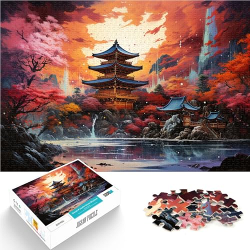 1000-teiliges Puzzle für Erwachsene japanische Landschaft Lernspiel Herausforderung Spielzeug Geburtstagsgeschenk für Teenager ab 14 Jahren 26x38cm 1000-teiliges Puzzle für Erwachsene japanische Landschaft Lernspiel Herausforderung Spielzeug Geburtstagsgeschenk für Teenager ab 14 Jahren 26x38cm von BBVNFLIR
