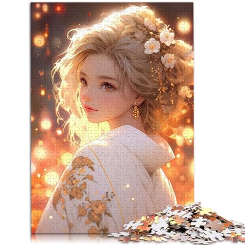 1000-teiliges Puzzle für Erwachsene mit Blumenkimono – das anspruchsvolle Spiel ganze Familie 26x38cm von BBVNFLIR