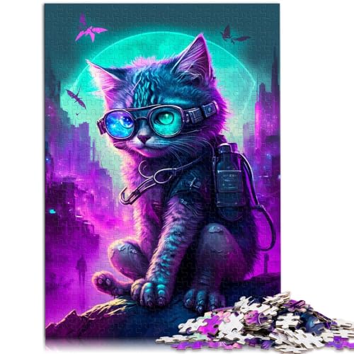 1000-teiliges Puzzle für Erwachsene mit bunten Tieren Spielzeug Denkspiel mit passendem Poster und Quizblatt für Jugendliche ab 14 Jahren 50x75cm von BBVNFLIR