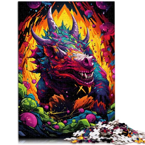 1000-teiliges Puzzle für Erwachsene mit dem Motiv „Ceratopsian“ Das Denkspiel eignet ganze Familie 26x38cm 1000-teiliges Puzzle für Erwachsene mit dem Motiv „Ceratopsian“ Das Denkspiel eignet ganze Familie 26x38cm von BBVNFLIR