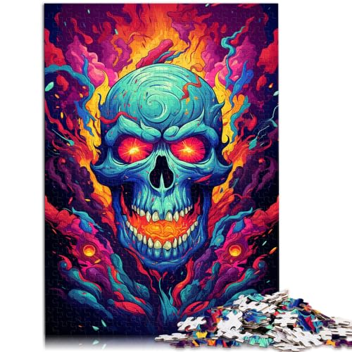 1000-teiliges Puzzle für Erwachsene mit einem Totenkopf Lernspiel Herausforderung Spielzeug Wanddekoration einzigartige Geburtstags 50x75cm von BBVNFLIR