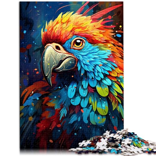 1000-teiliges Puzzle für Erwachsene niedlicher Papagei Mustermontage Spaß bei Heimaktivitäten Geburtstagsgeschenk Reisegeschenk 26x38cm von BBVNFLIR