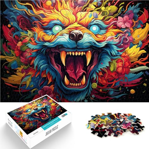 1000-teiliges Puzzle für Erwachsene psychedelische Monster Heimdekoration Puzzle Analyse und Logik für Teenager ab 14 Jahren 50x75cm von BBVNFLIR