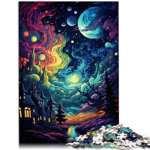 1000-teiliges Puzzle für Erwachsene psychedelische Nachtszene Quizspiel Lernspiel zum Geburtstag Weihnachten für 14-Jährige 50x75cm 1000-teiliges Puzzle für Erwachsene psychedelische Nachtszene Quizspiel Lernspiel zum Geburtstag Weihnachten für 14-Jährige 50x75cm von BBVNFLIR