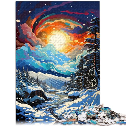 1000-teiliges Puzzle für Erwachsene schöne Landschaft Spielzeug Lernspiele Stressabbau Geburtstagsgeschenk für Teenager ab 14 Jahren 26x38cm von BBVNFLIR
