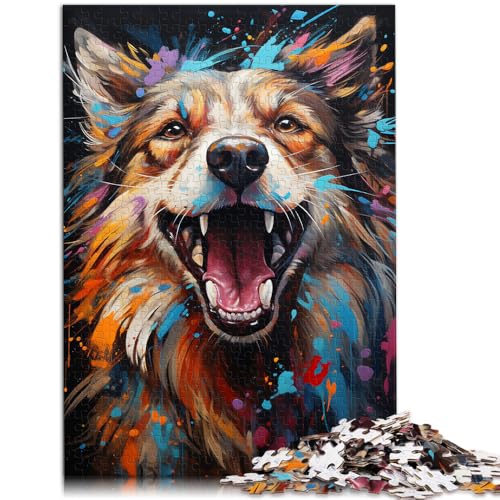 1000-teiliges Puzzle für Erwachsene schwarz anspruchsvolles Spiel Geschenke Lernspiel zum Geburtstag Weihnachten für Teenager ab 14 Jahren 26x38cm von BBVNFLIR