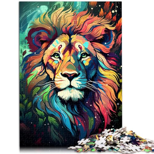 1000-teiliges Puzzle für Erwachsene süßer Löwe anspruchsvolles Spiel Geschenke ganze Familie 50x75cm von BBVNFLIR